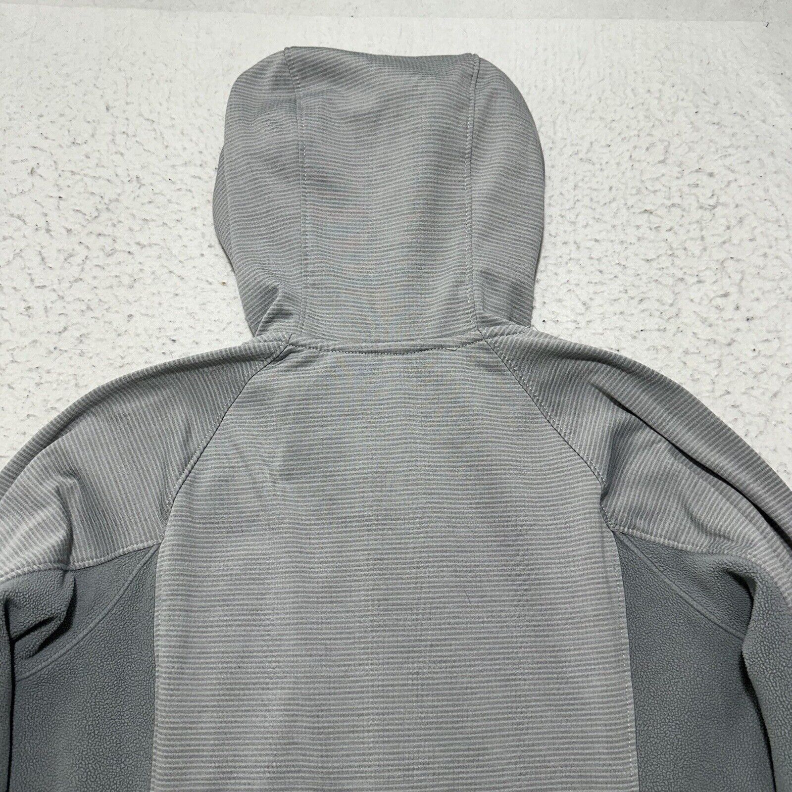 The North Face The North Face Medium Hoodie Fleece Gray Striped Sweatshirt Size M / US 6-8 / IT 42-44 - 14 Thumbnail