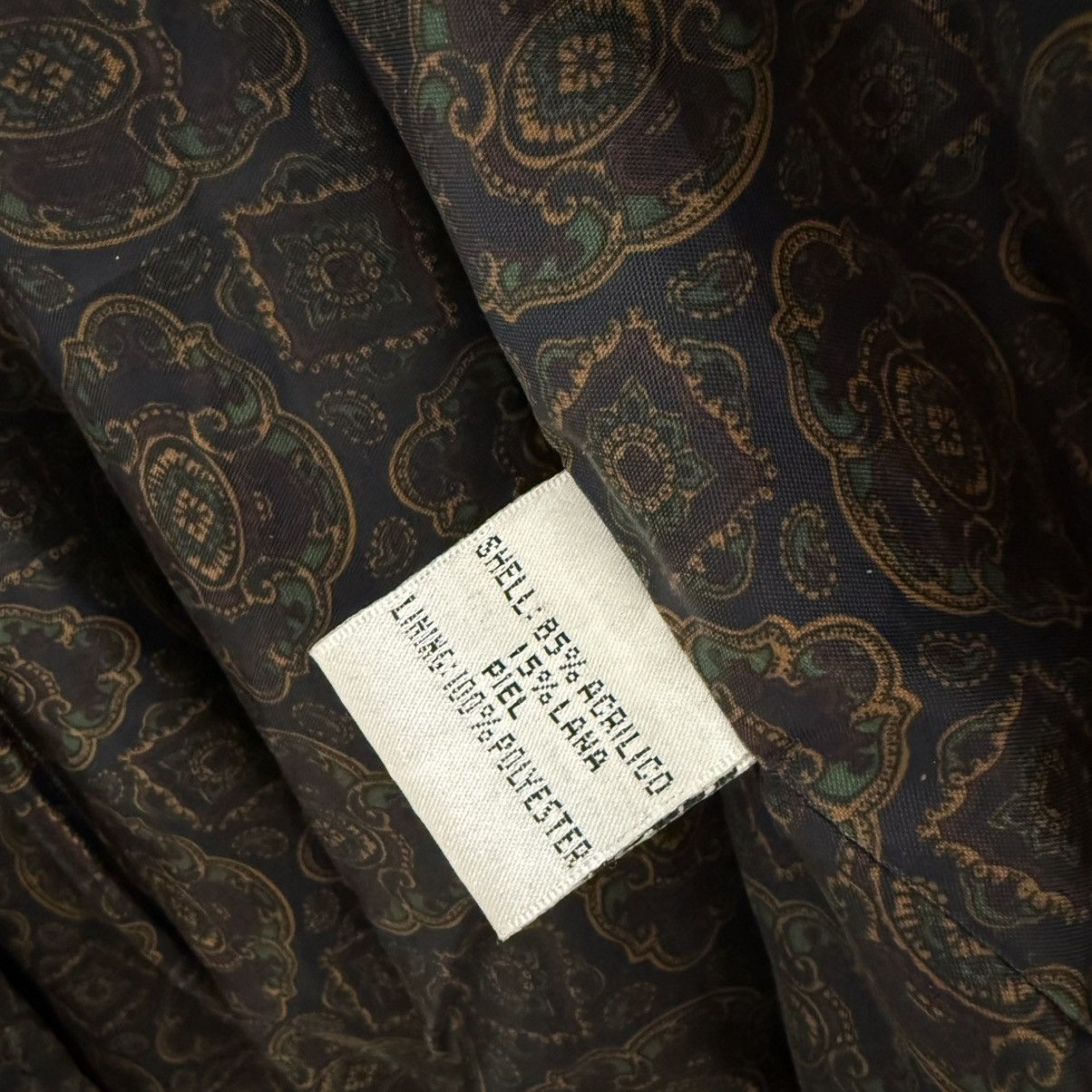 Vintage Vintage 60s Cotton Suede Cardigan Olive Green Cobain Size XL Size US XL / EU 56 / 4 - 7 Thumbnail