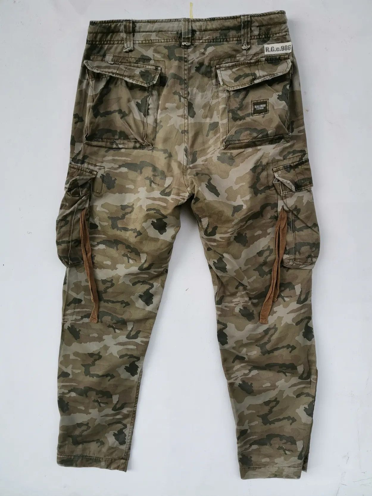 Japanese Brand Real Crush Tactical Cargo Multipocket Pants Size US 32 / EU 48 - 2 Thumbnail