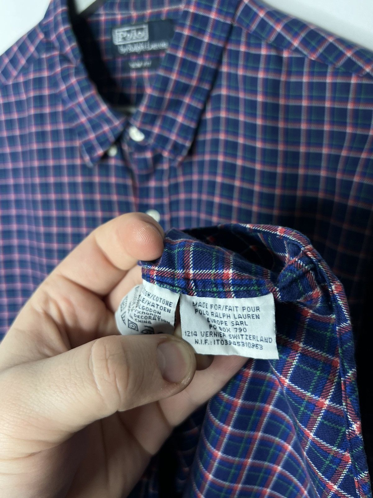 Polo Ralph Lauren Vintage Polo Ralph Lauren Plaid Shirt Long Sleeve Size US XL / EU 56 / 4 - 12 Thumbnail