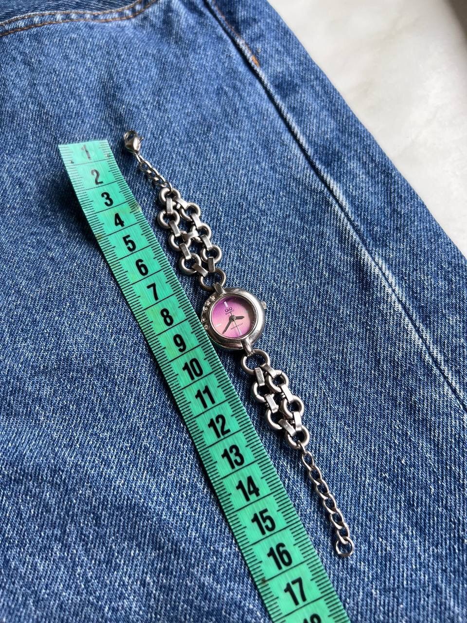 Japanese Brand × Vintage Vintage Pink Japanese style futuristic Link ⛓ Metal Watch Size ONE SIZE - 7 Thumbnail