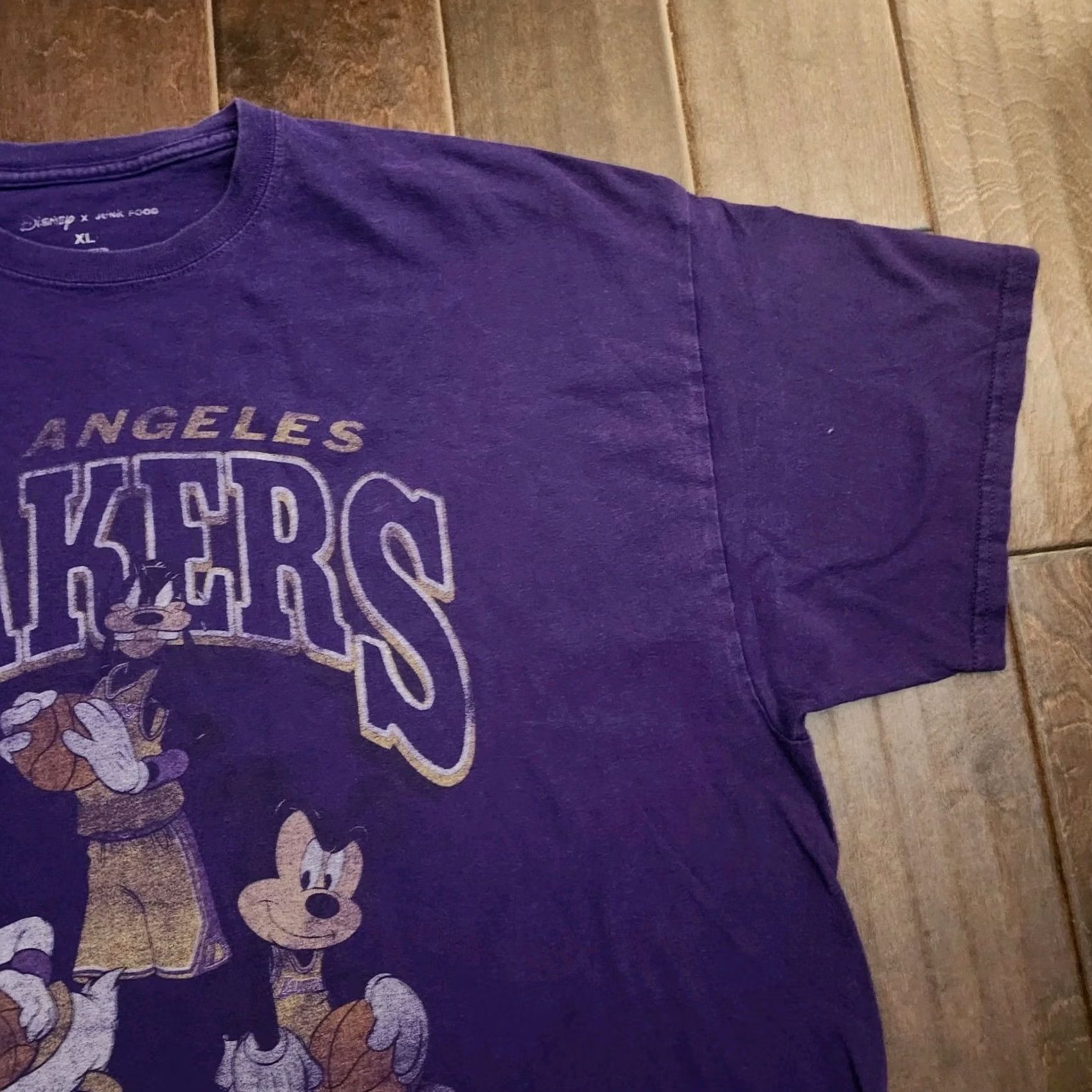 Junk Food VINTAGE Los Angeles Lakers Men's Junk Food Purple Disney Mickey Squad T-shirt XL Size US XL / EU 56 / 4 - 6 Thumbnail