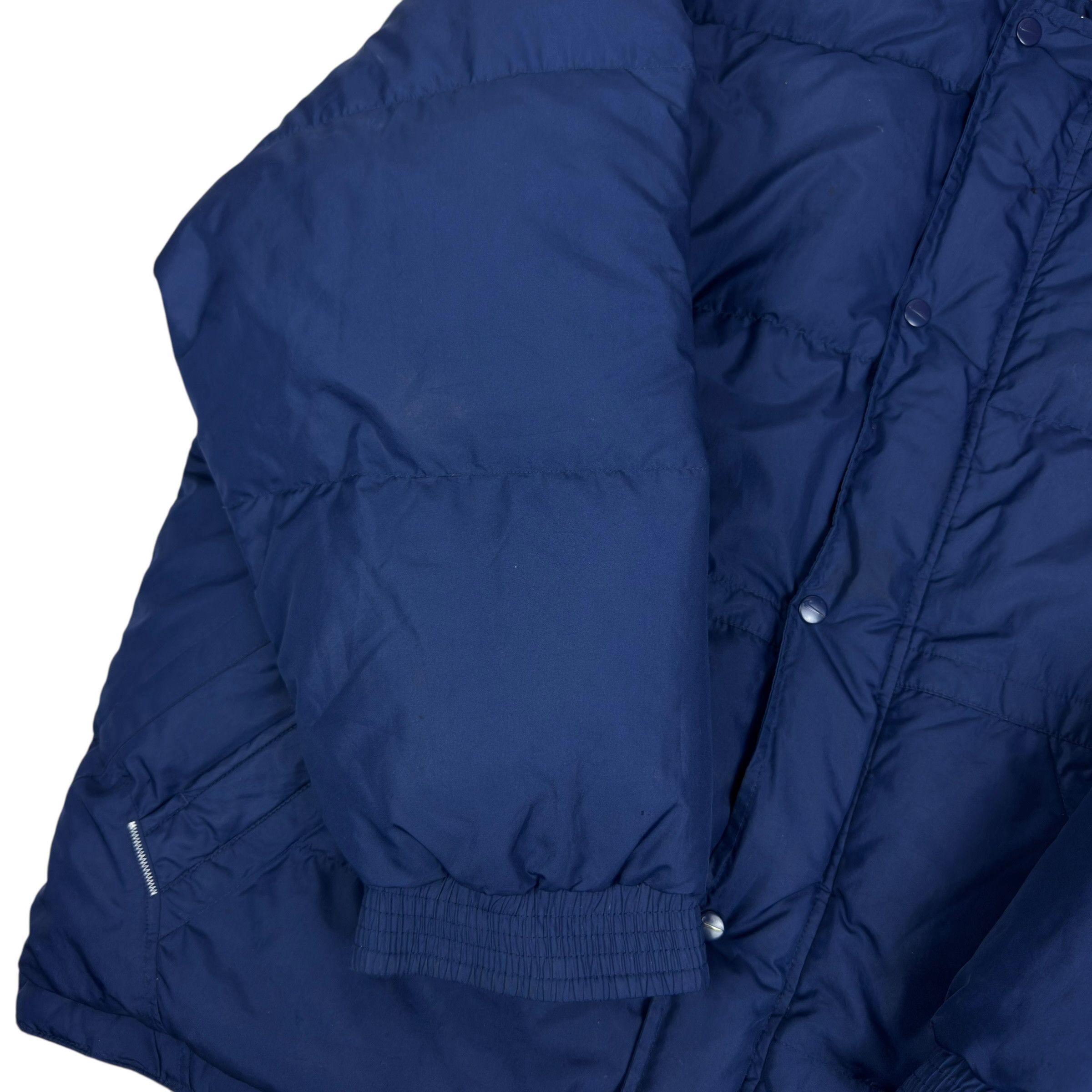 Nike Nike Men's Navy White Swoosh Full Zip Puffer Down Jacket XL Size US XL / EU 56 / 4 - 6 Thumbnail