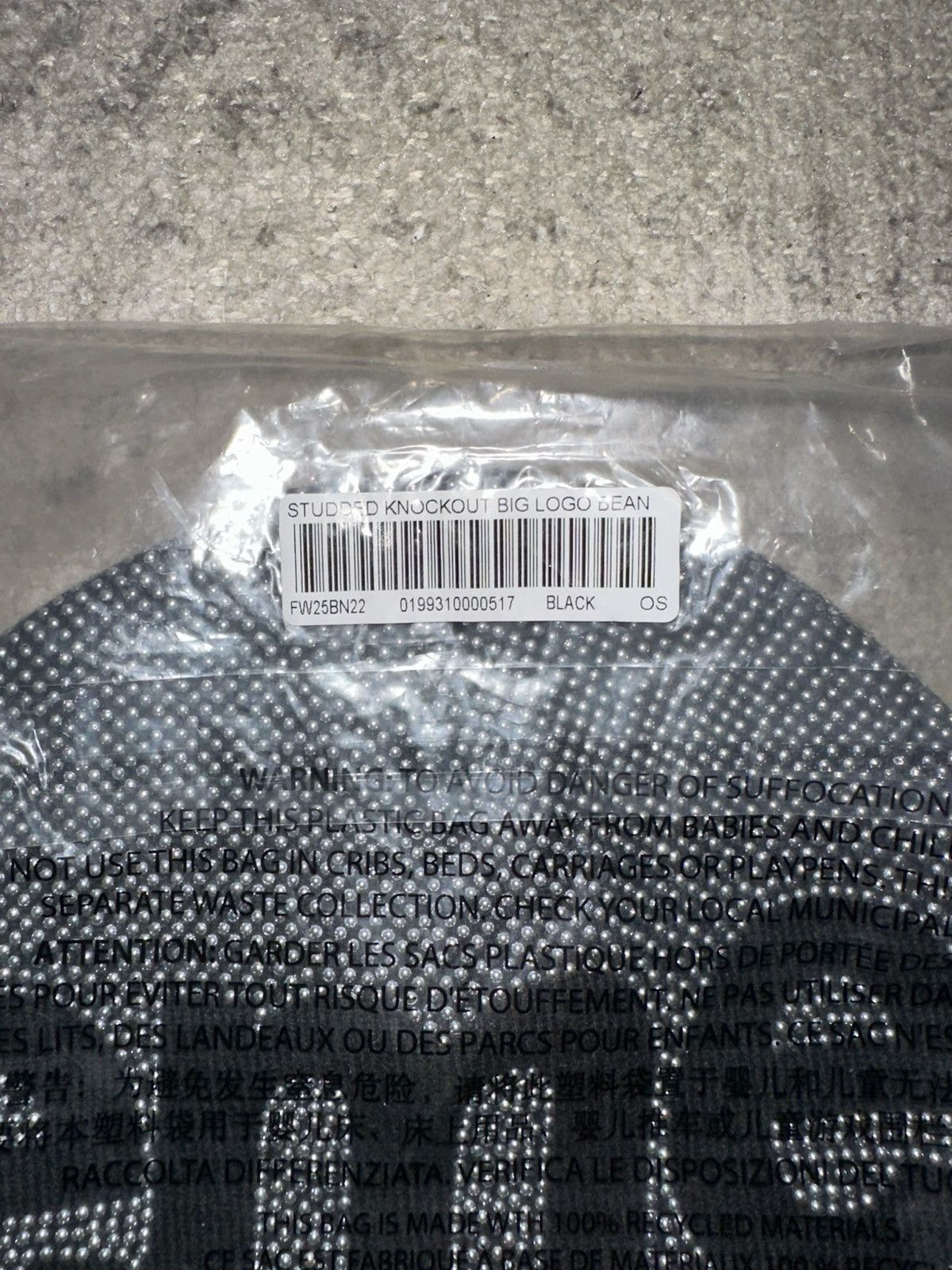 Supreme Supreme Studded Knockout Beanie BLACK FW25 Size ONE SIZE - 3 Thumbnail