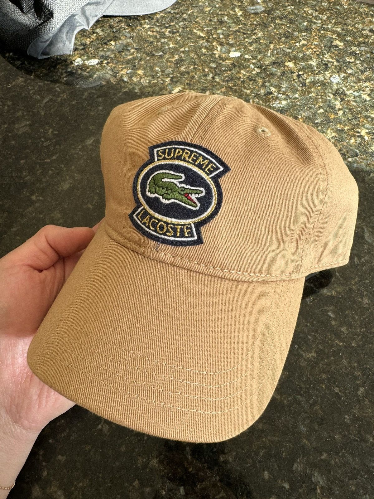 Supreme Supreme Lacoste Khaki Dad Hat Grailed