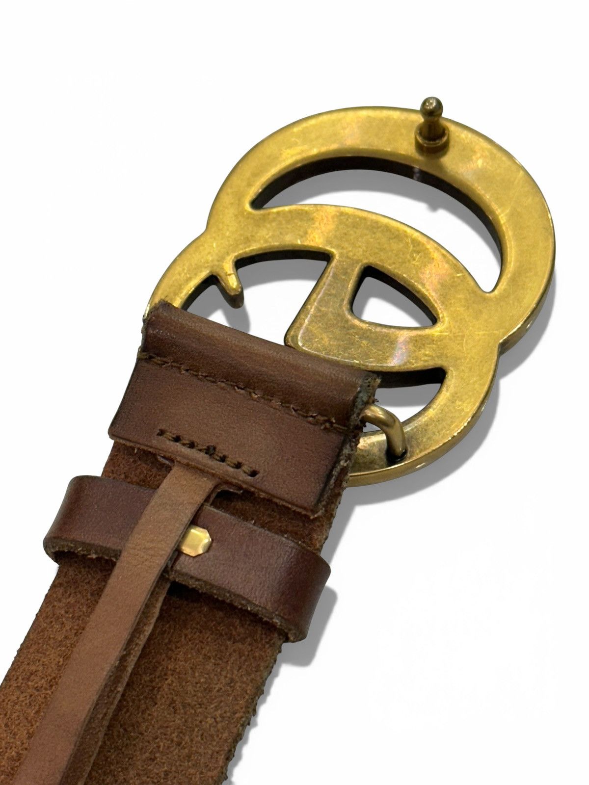 Gucci Gucci Brown Leather Belt Size 34 - 4 Thumbnail