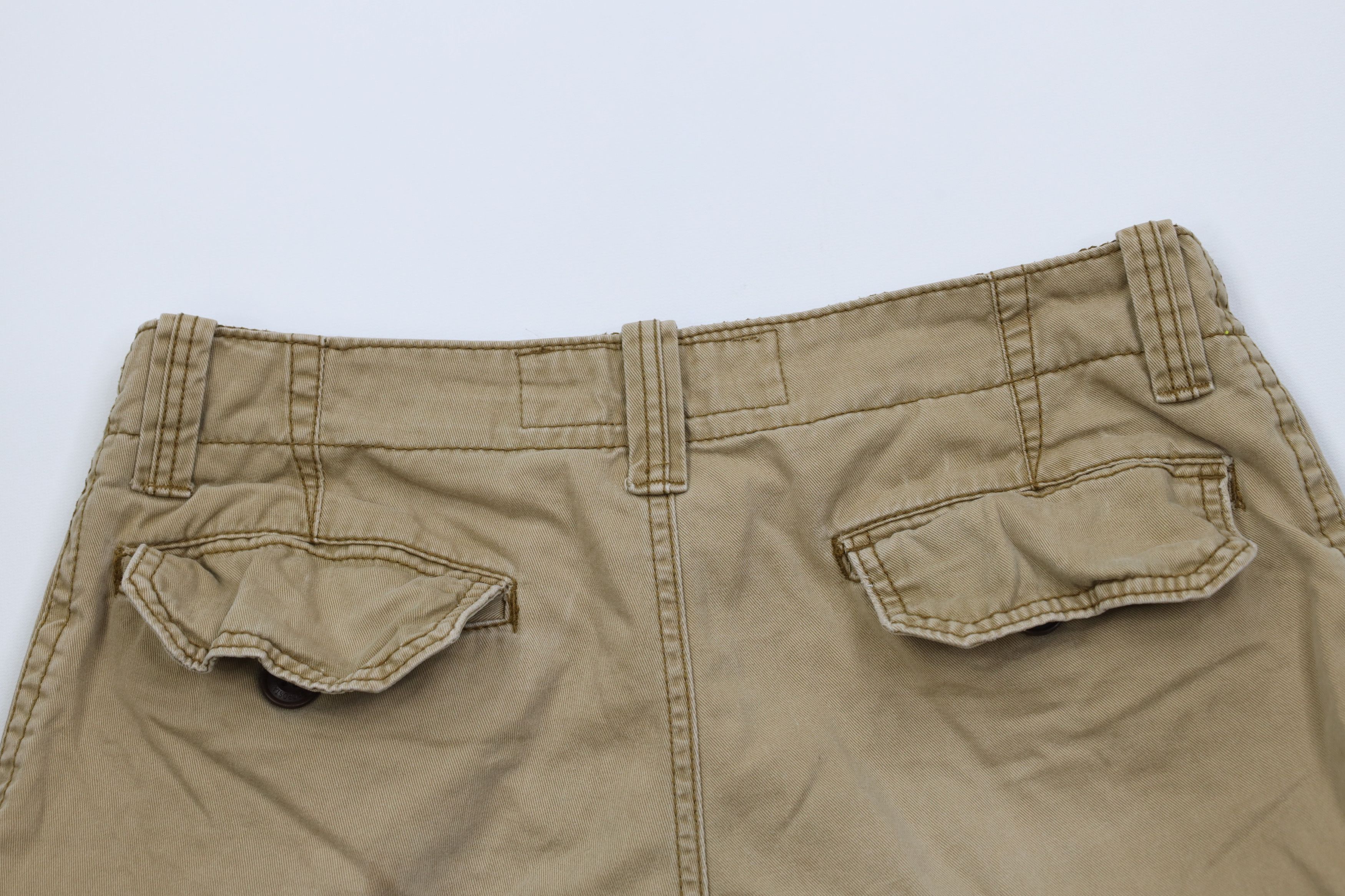 Aeropostale Vintage Y2K Aeropostale Heavyweight Cargo Shorts Brown Size US 32 / EU 48 - 12 Thumbnail