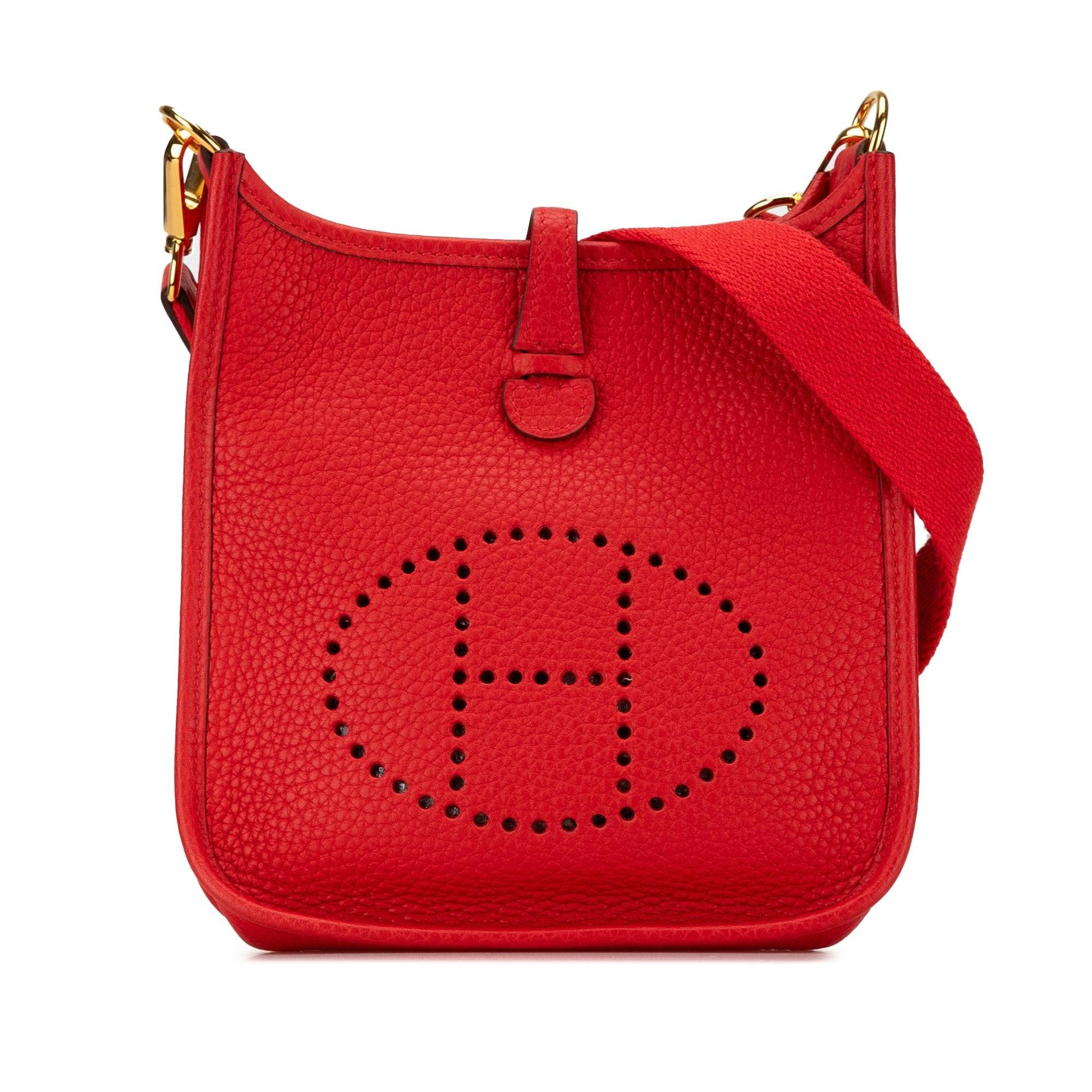 Hermes Hermès Clemence Evelyne TPM Red Size ONE SIZE - 1 Thumbnail