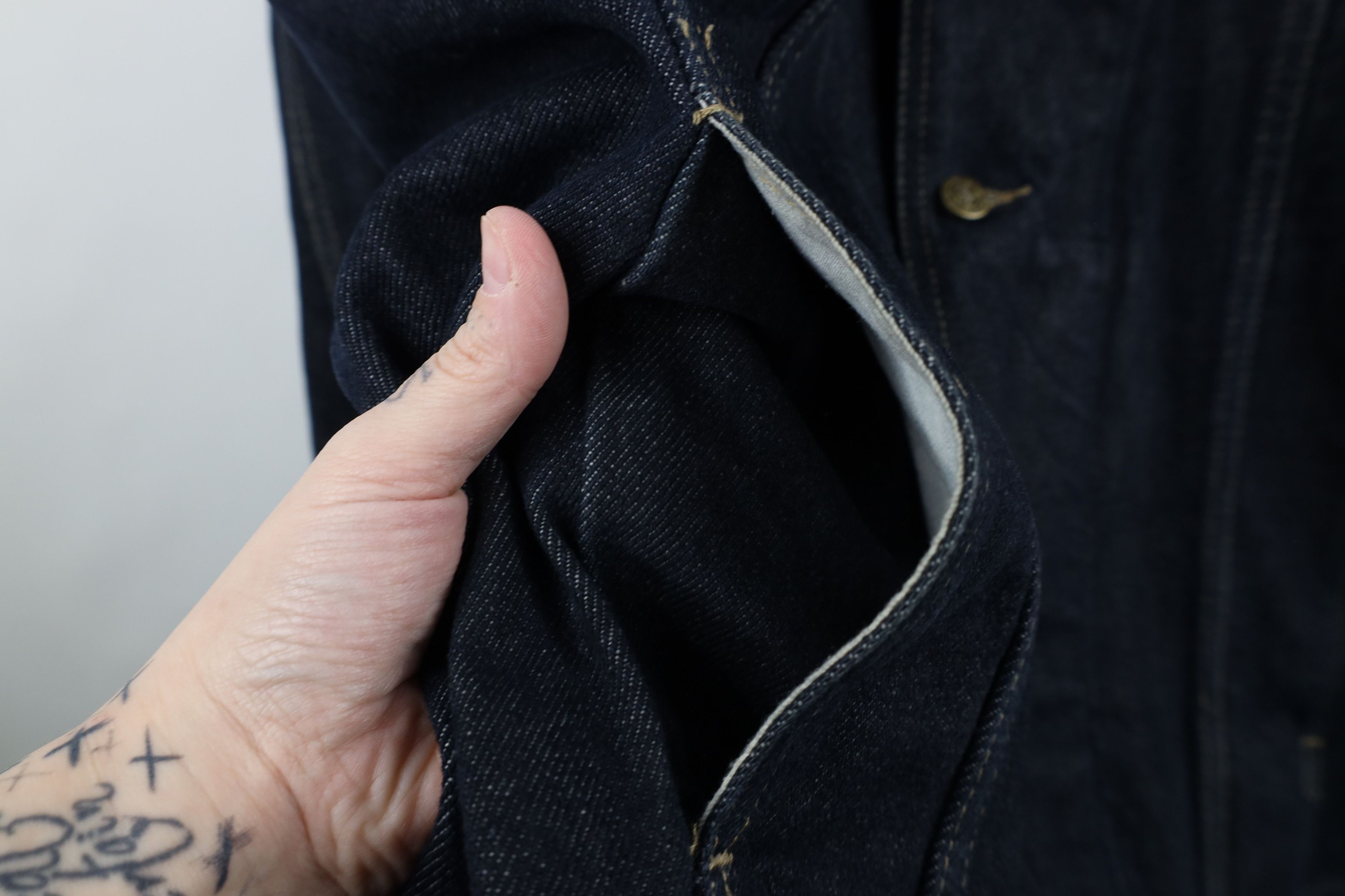 Vintage Vintage 90s Y2K Streetwear Baggy Denim Jean Trucker Jacket Size US XXL / EU 58 / 5 - 8 Thumbnail