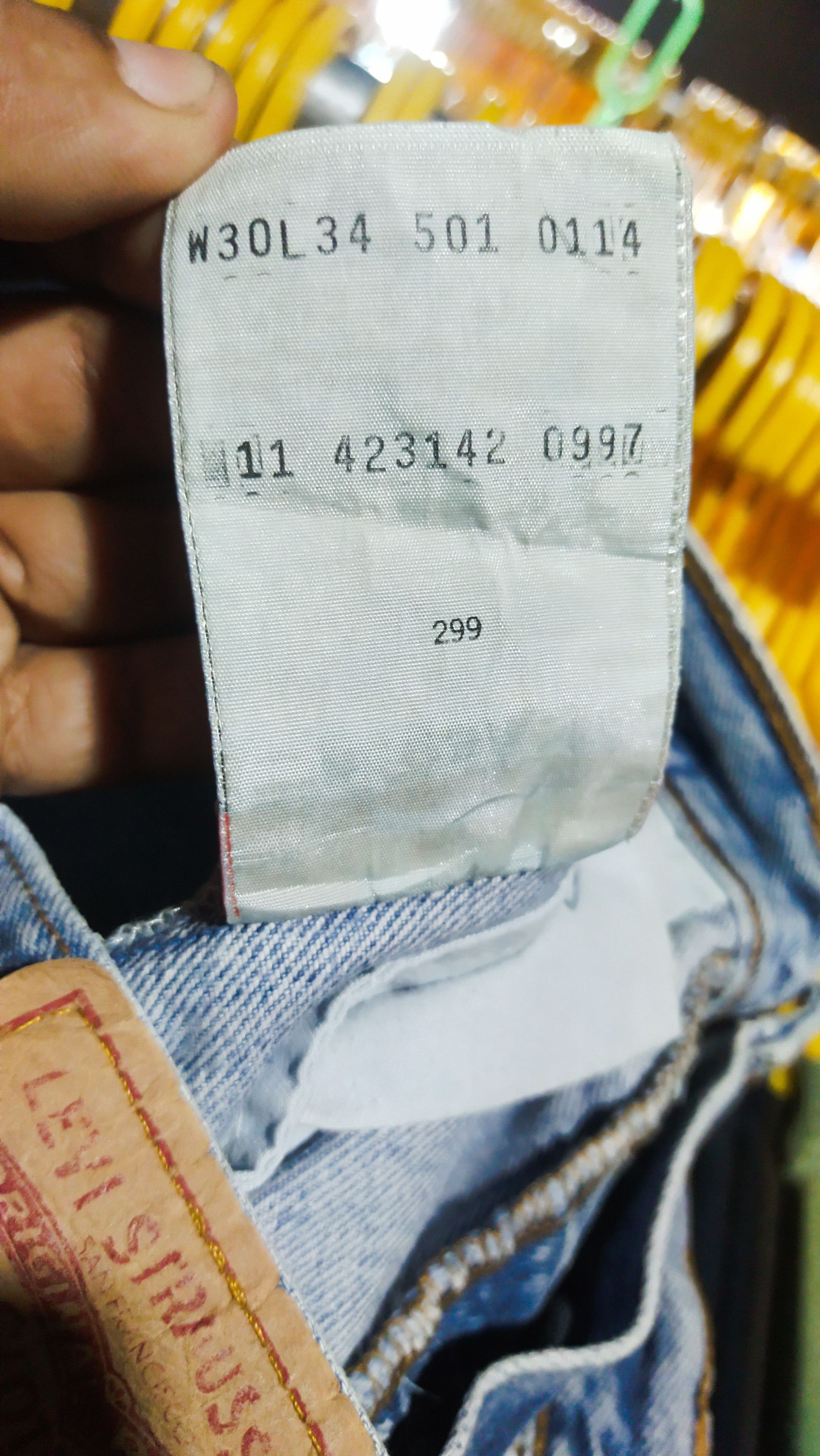 Levi's Vintage Clothing VTG X LEVIS 501 JEANS Size US 30 / EU 46 - 6 Thumbnail