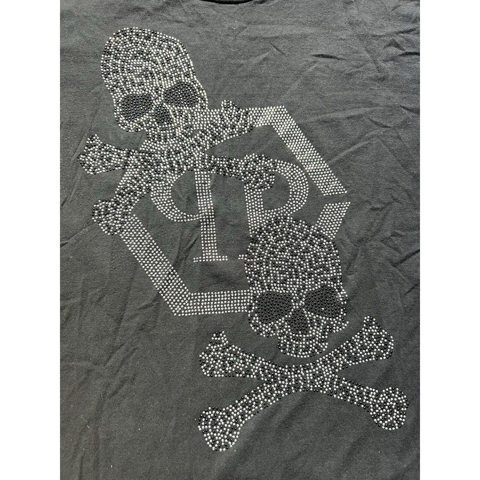 Philipp Plein Philipp Plein Black Embellished Skull Cotton Shirt XL Size US XL / EU 56 / 4 - 2 Thumbnail
