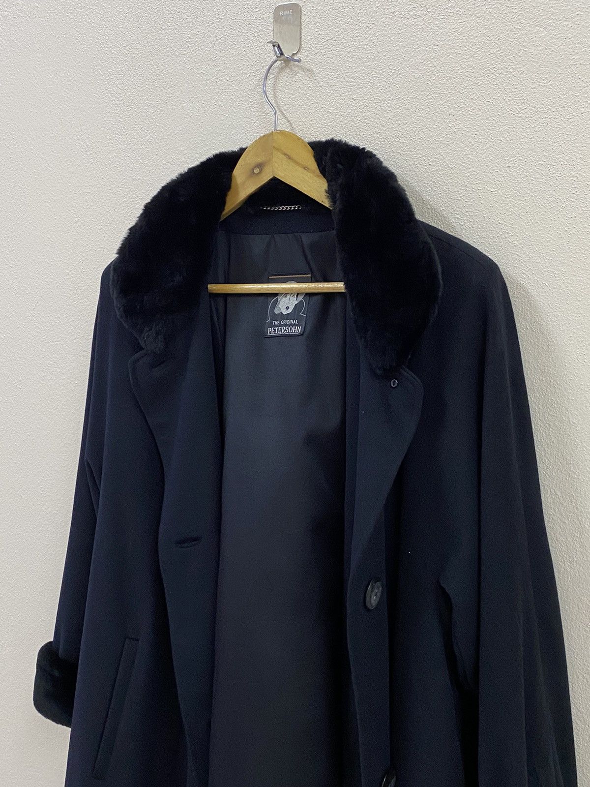 Japanese Brand The Original Petersohn Wool Coat Jacket Fur Size US L / EU 52-54 / 3 - 4 Thumbnail