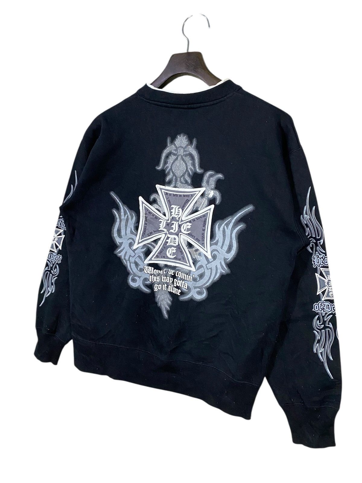 Beaumere Vintage y2k beaumere cross sweatshirt crewneck back hit Size US M / EU 48-50 / 2 - 2 Thumbnail