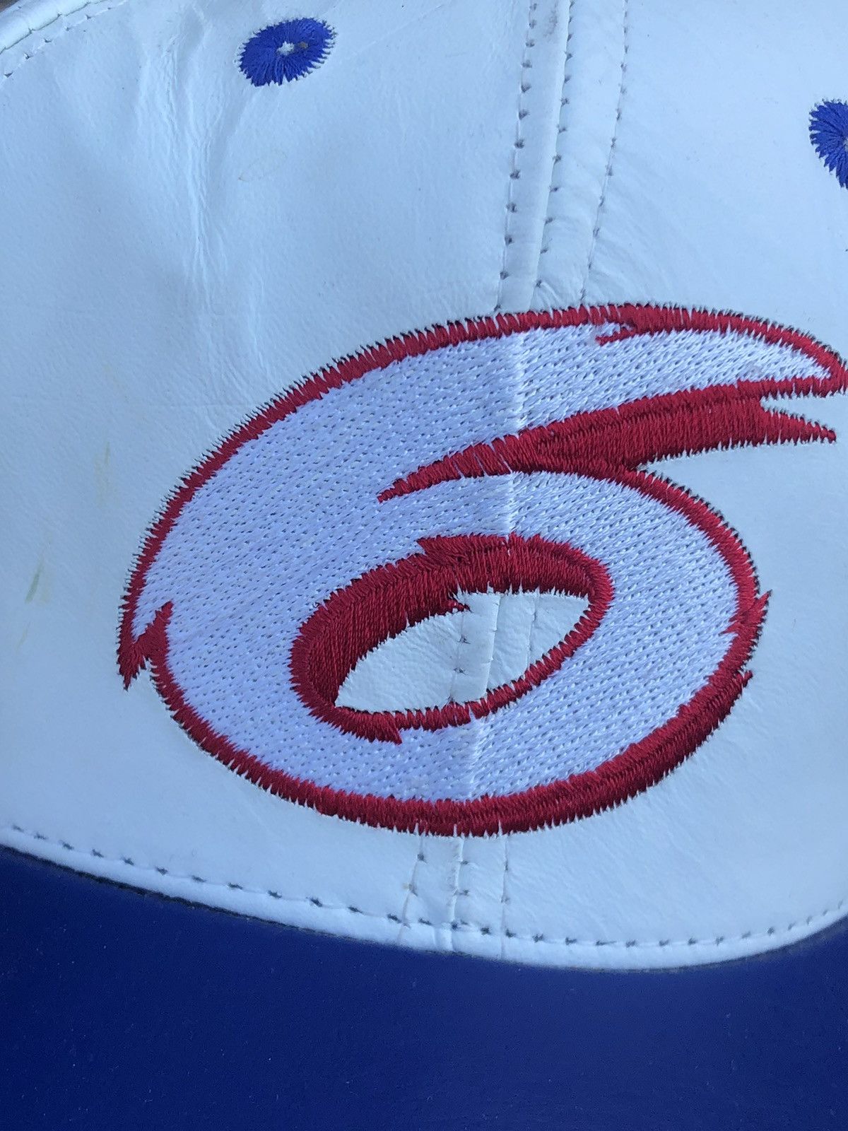 Jeff Hamilton Vintage Roush Racing Hat Cap Strap Back NASCAR Leather Size ONE SIZE - 3 Thumbnail