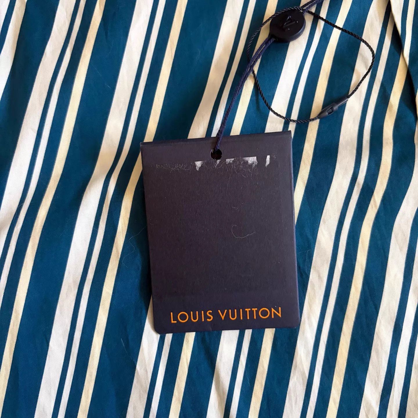 Louis Vuitton LV Men's Striped Short Sleeve Shirt XXL Size US XXL / EU 58 / 5 - 4 Thumbnail