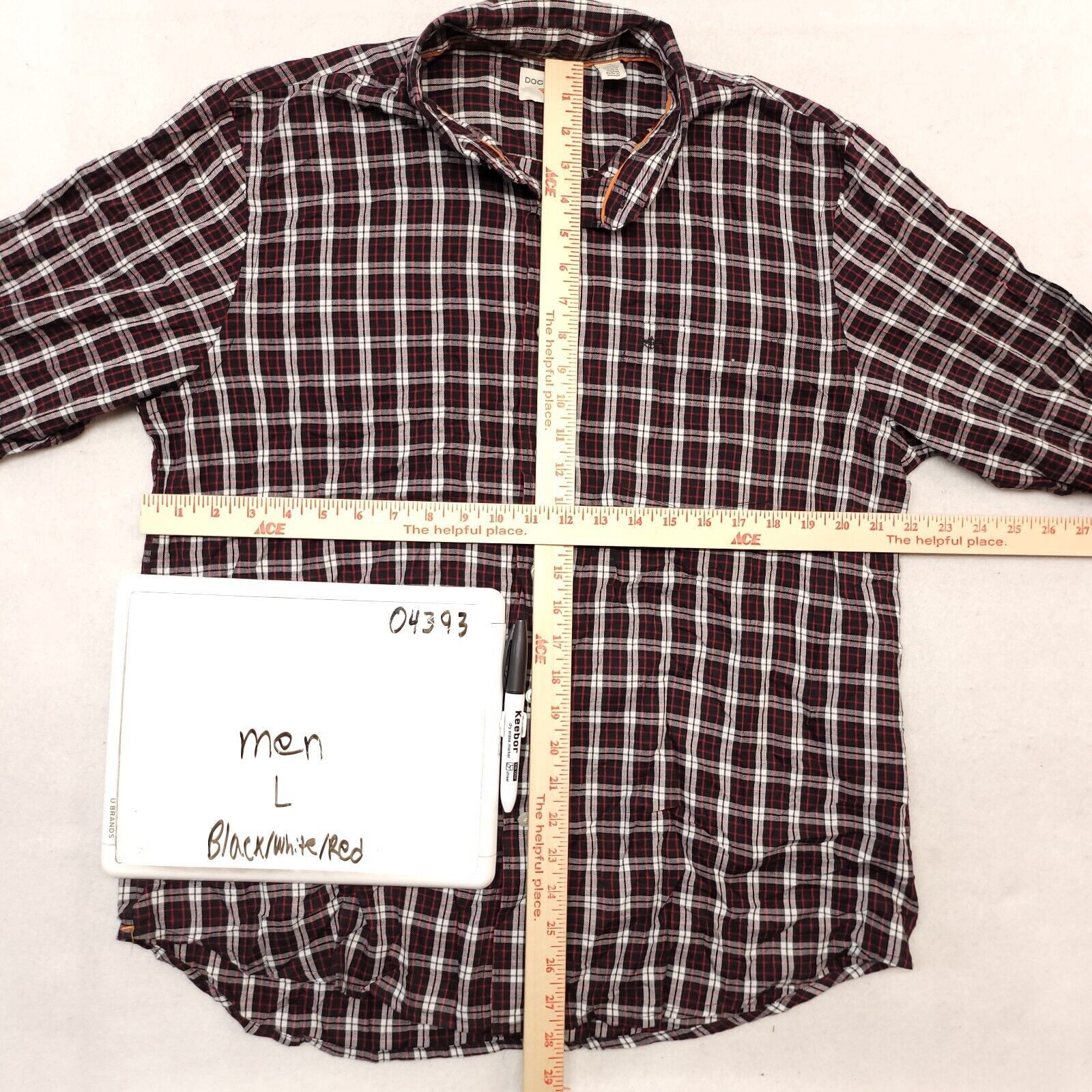 Dockers Dockers Tartan Flannel Shirt Mens Size Large L Black White Size US L / EU 52-54 / 3 - 6 Thumbnail