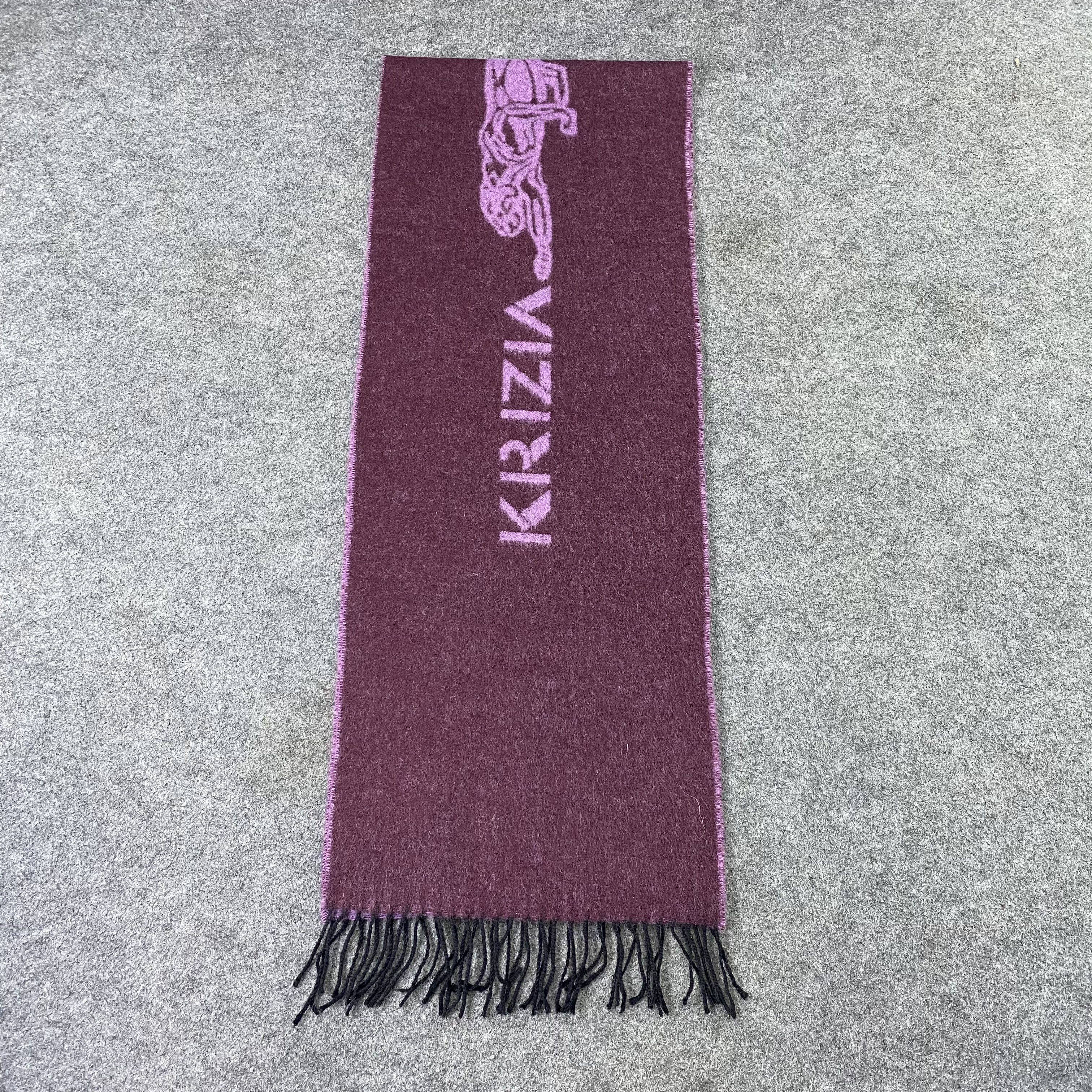 Krizia Uomo Krizia Jeans Wool Muffler/ Scar / Neckwear -T1381 Size ONE SIZE - 4 Thumbnail