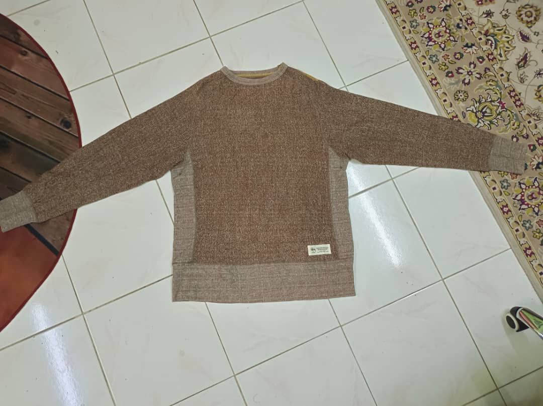 Japanese Brand × Stussy Stussy Crewneck Sweatshirt Knitted Brown Size US M / EU 48-50 / 2 - 2 Thumbnail