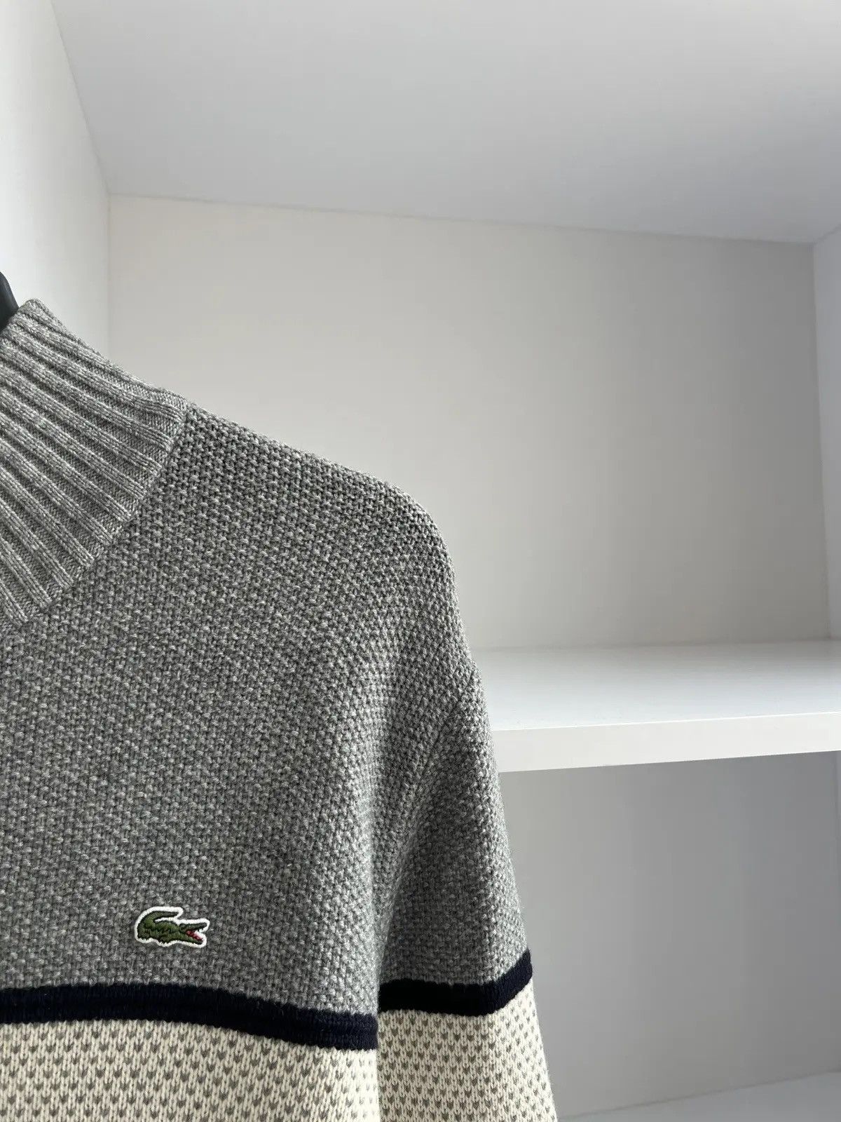 Lacoste × Vintage Vintage Lacoste Zip Sweatshirt Size US L / EU 52-54 / 3 - 7 Thumbnail