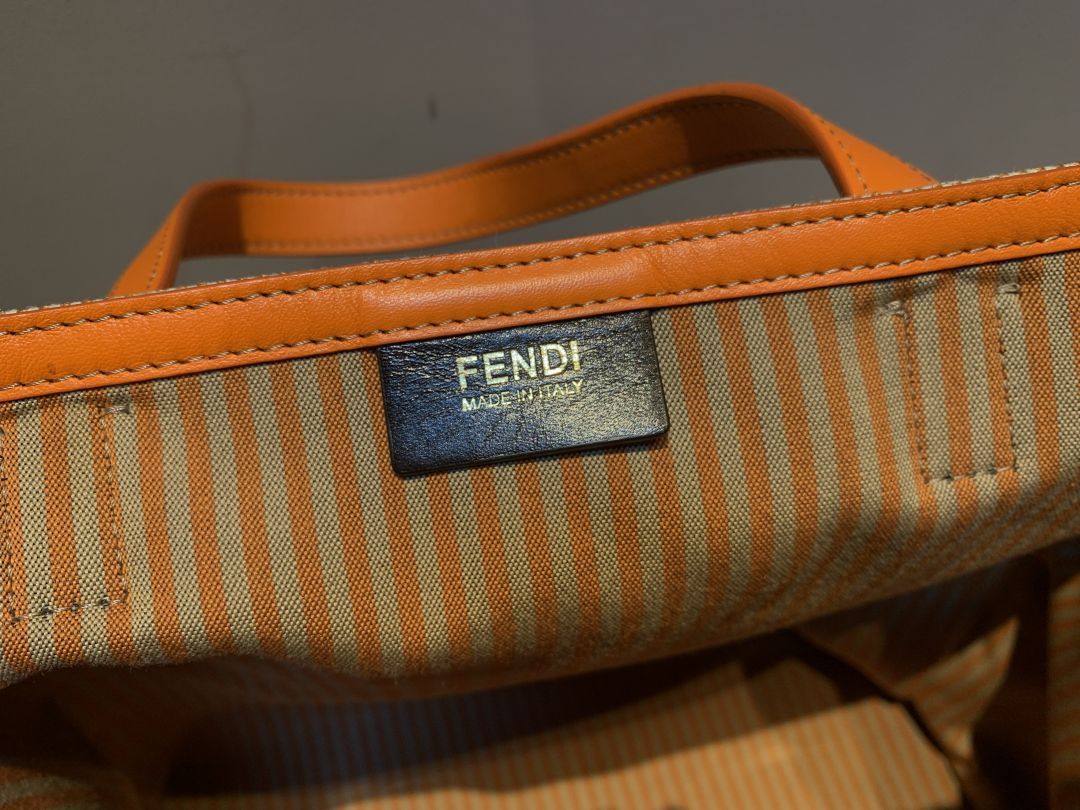 Fendi Fendi Simply Shopping Pequin Striped Tote - 2013 Collection Size ONE SIZE - 3 Thumbnail