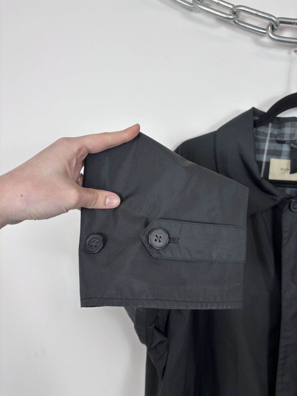 Burberry Burberry London Men’s Black Trench Coat Nova Check Lined Size US XL / EU 56 / 4 - 10 Thumbnail