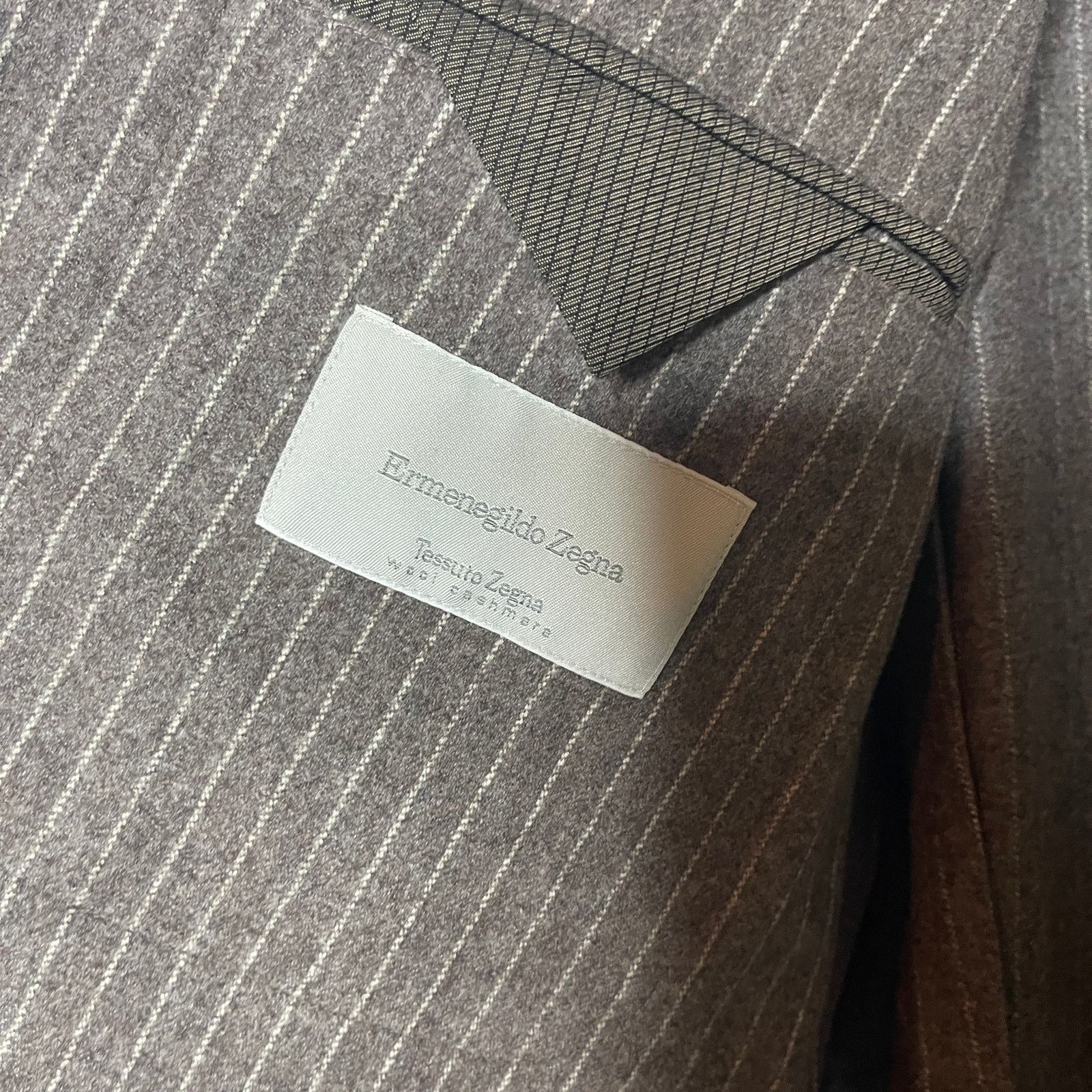 Ermenegildo Zegna Ermenegildo Zegna WOOL CASHMERE Brown Blazer Light Jacket 42 Size 42R - 2 Thumbnail