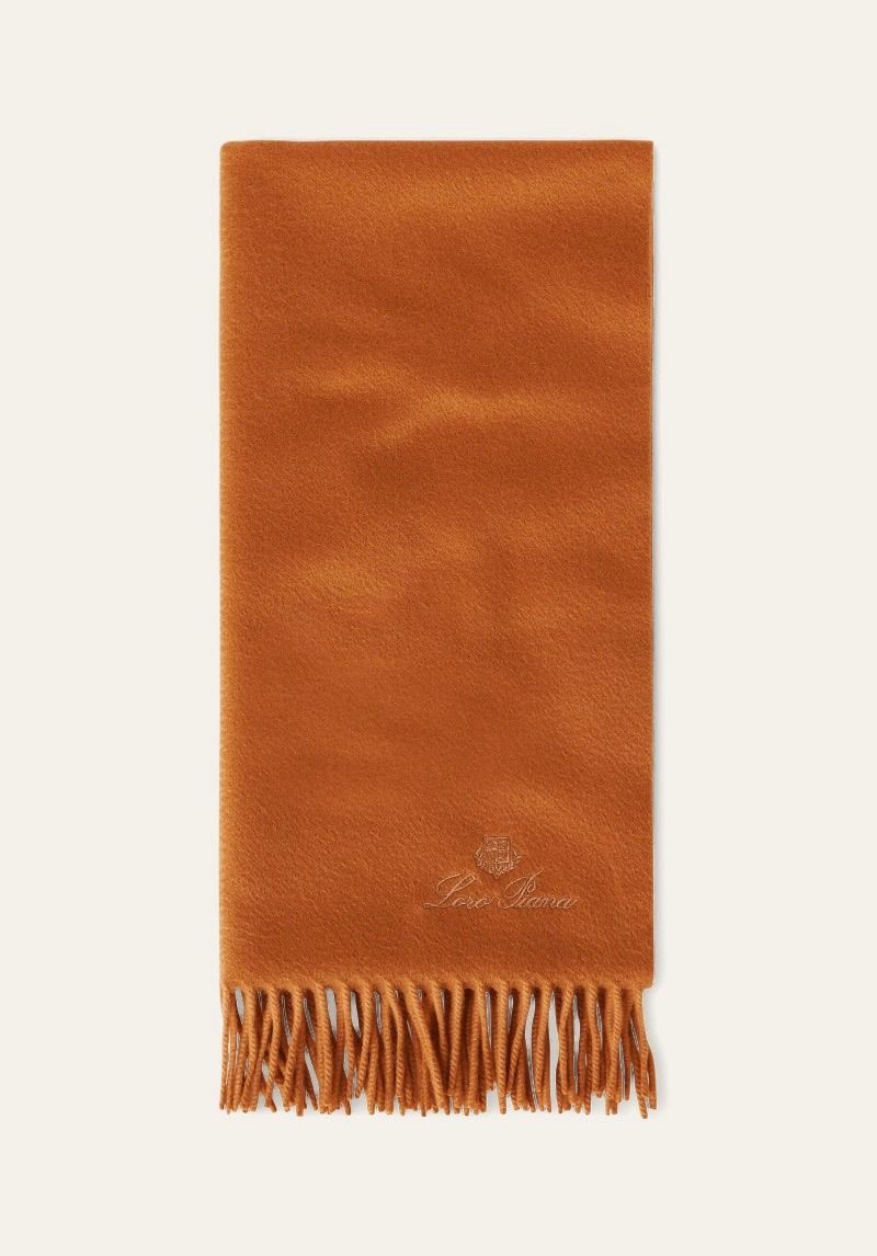 Loro Piana o1srvl11e0325 FAO3766 Size: OS / Sciarpa Scarf in Brown Size ONE SIZE - 1 Preview