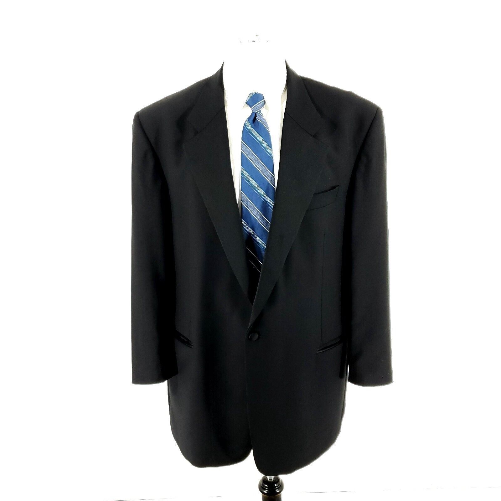 Jack Victor Jack Victor Super 100s Wool 1 Felt Button Tuxedo Jacket 46L Size 48L - 3 Thumbnail