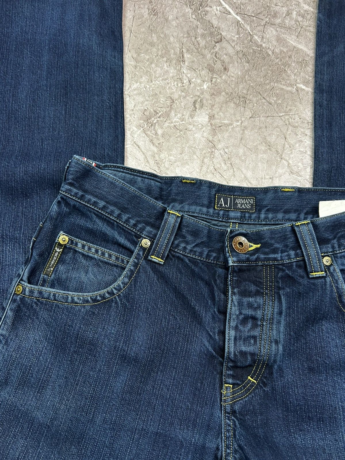 Armani × Vintage Vintage Armani distribution faded denim pants jeans Size US 30 / EU 46 - 6 Thumbnail