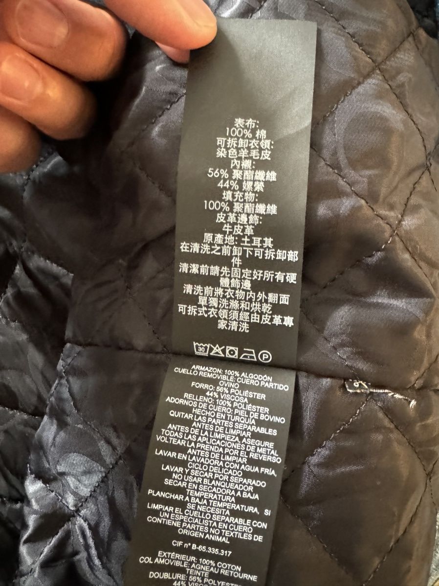 Coach *FINAL PRICE DROP* Shearling Padded Denim Jacket Size US L / EU 52-54 / 3 - 6 Thumbnail
