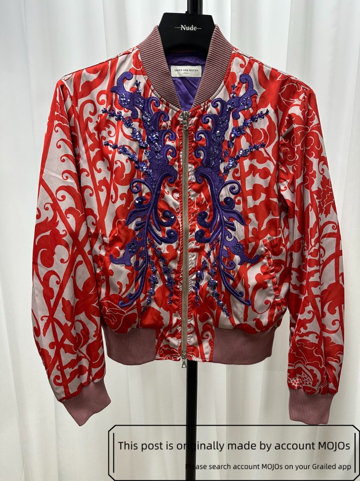 Dries Van Noten Sz M Dries Van Noten Flower Stitch Scale Jacket mojos1502 Size US M / EU 48-50 / 2 - 1 Thumbnail