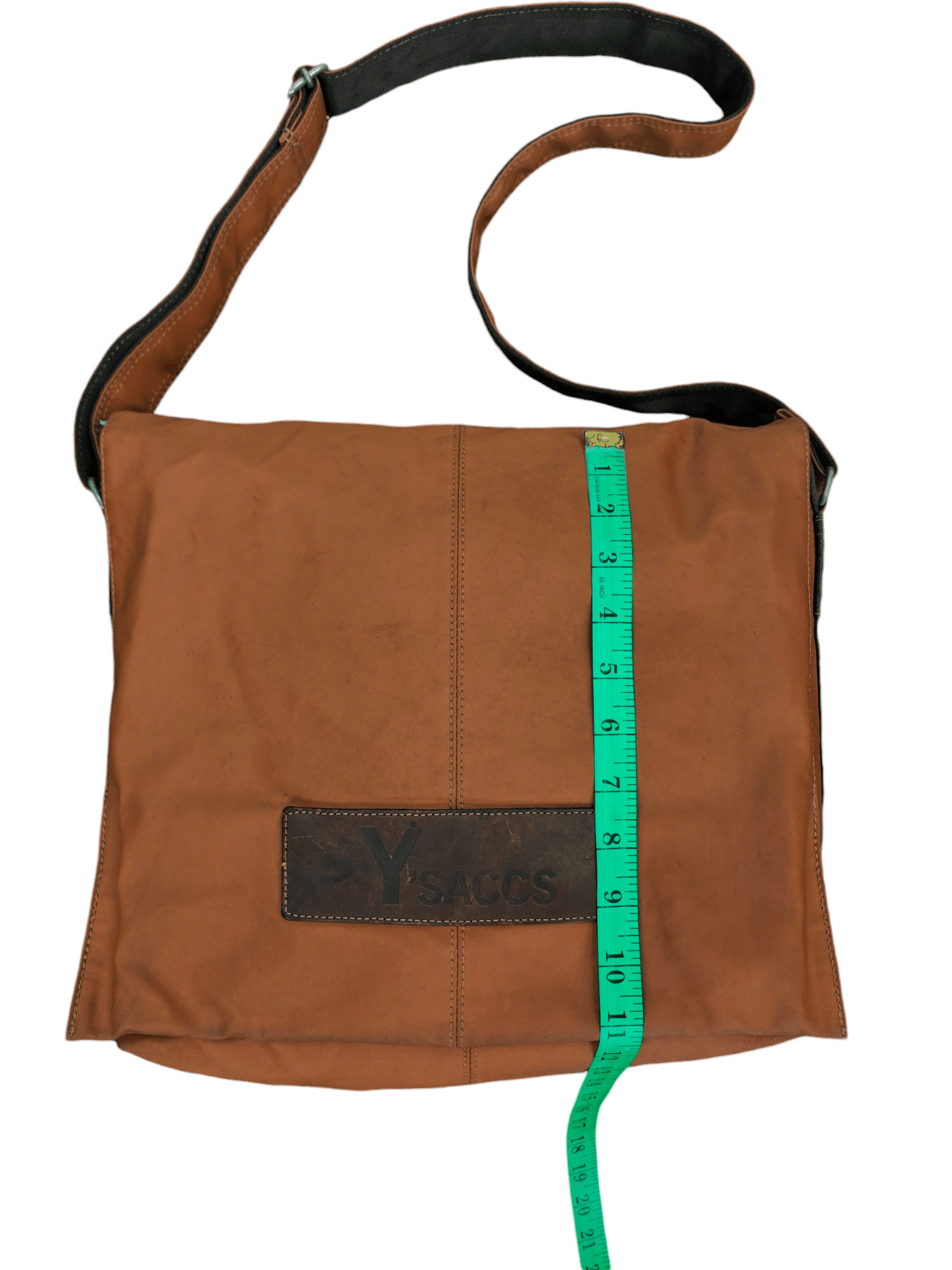 Yohji Yamamoto Vintage Yohji Yamamoto Cotton Leather Shoulder Sling Bag Size ONE SIZE - 6 Thumbnail