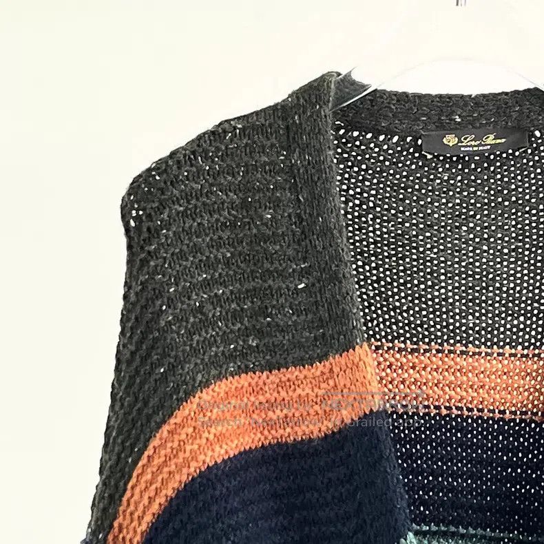 Loro Piana Loro Piana Long-Sleeve Color-Blocked Knit Cardigan Size S / US 4 / IT 40 - 4 Thumbnail