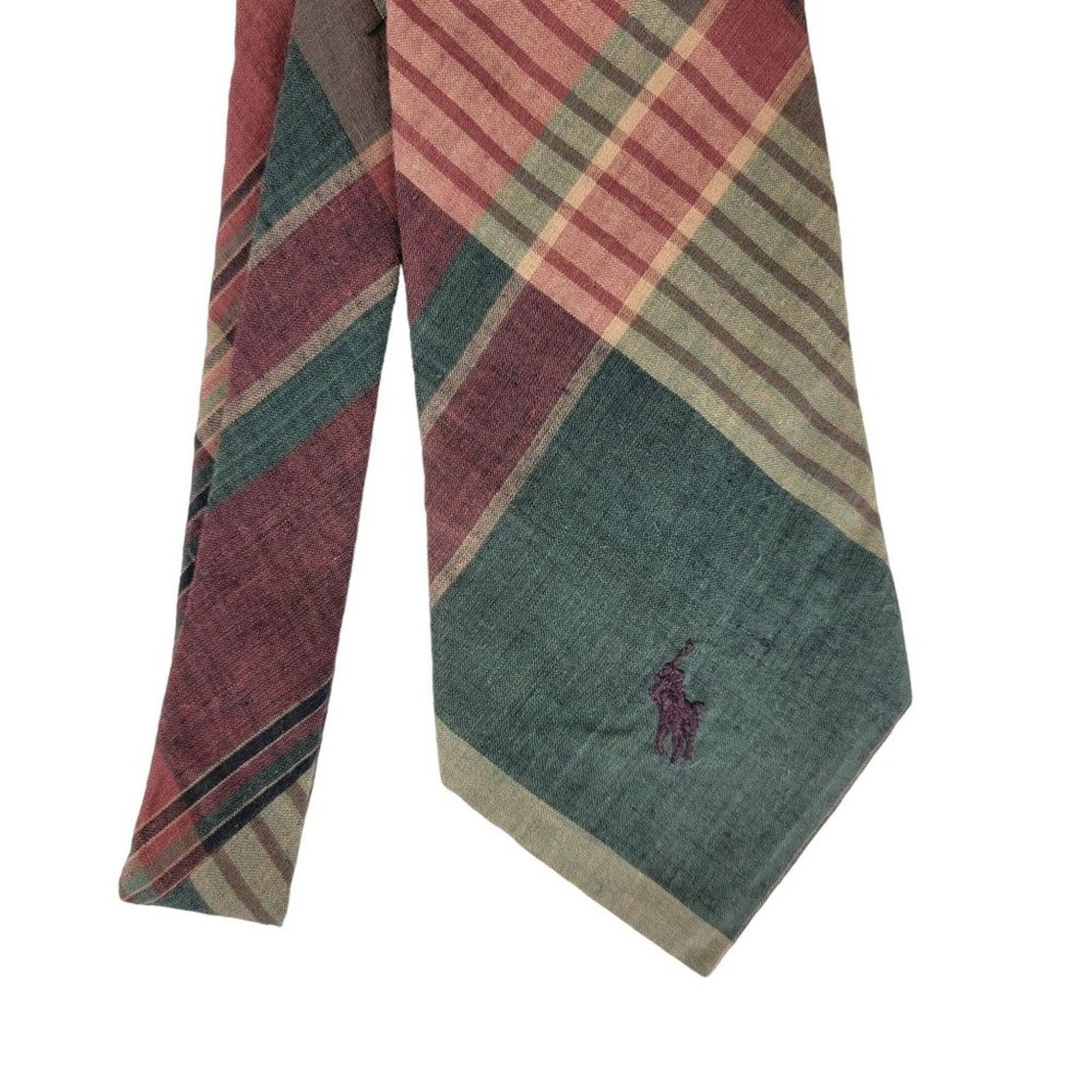 Polo Ralph Lauren Polo Ralph Lauren Plaid Cotton Neck Tie 4" x 58" Size ONE SIZE - 2 Thumbnail