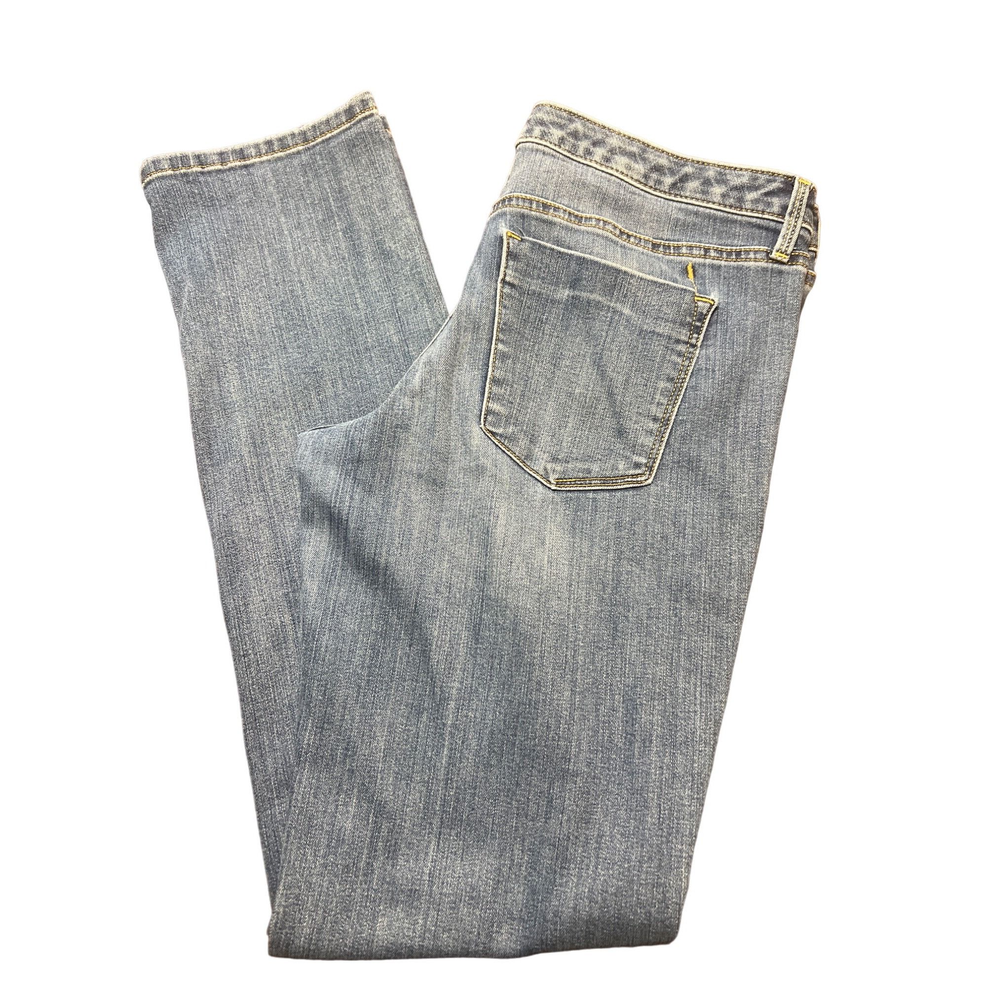 Mossimo Mossimo Women's Mid Rise Straight Denim Jeans Size 12 31L Li Size 34" / US 12 / IT 48 - 3 Thumbnail