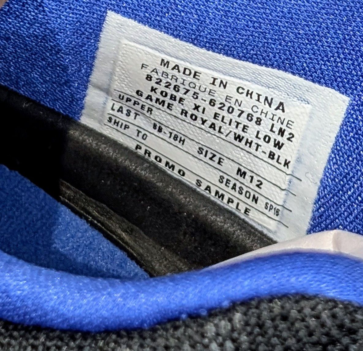 Nike Nike Kobe 11 Elite Low Duke Blue Devils Promo Sample PE Size US 12 / EU 45 - 8 Thumbnail