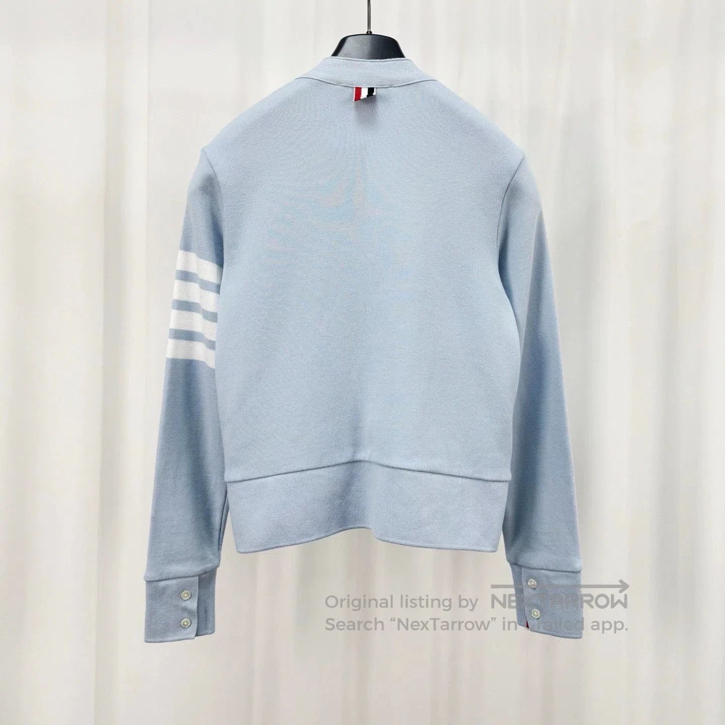 Thom Browne Thom Browne Blue Striped Knit Cardigan. Size US XS / EU 42 / 0 - 2 Thumbnail
