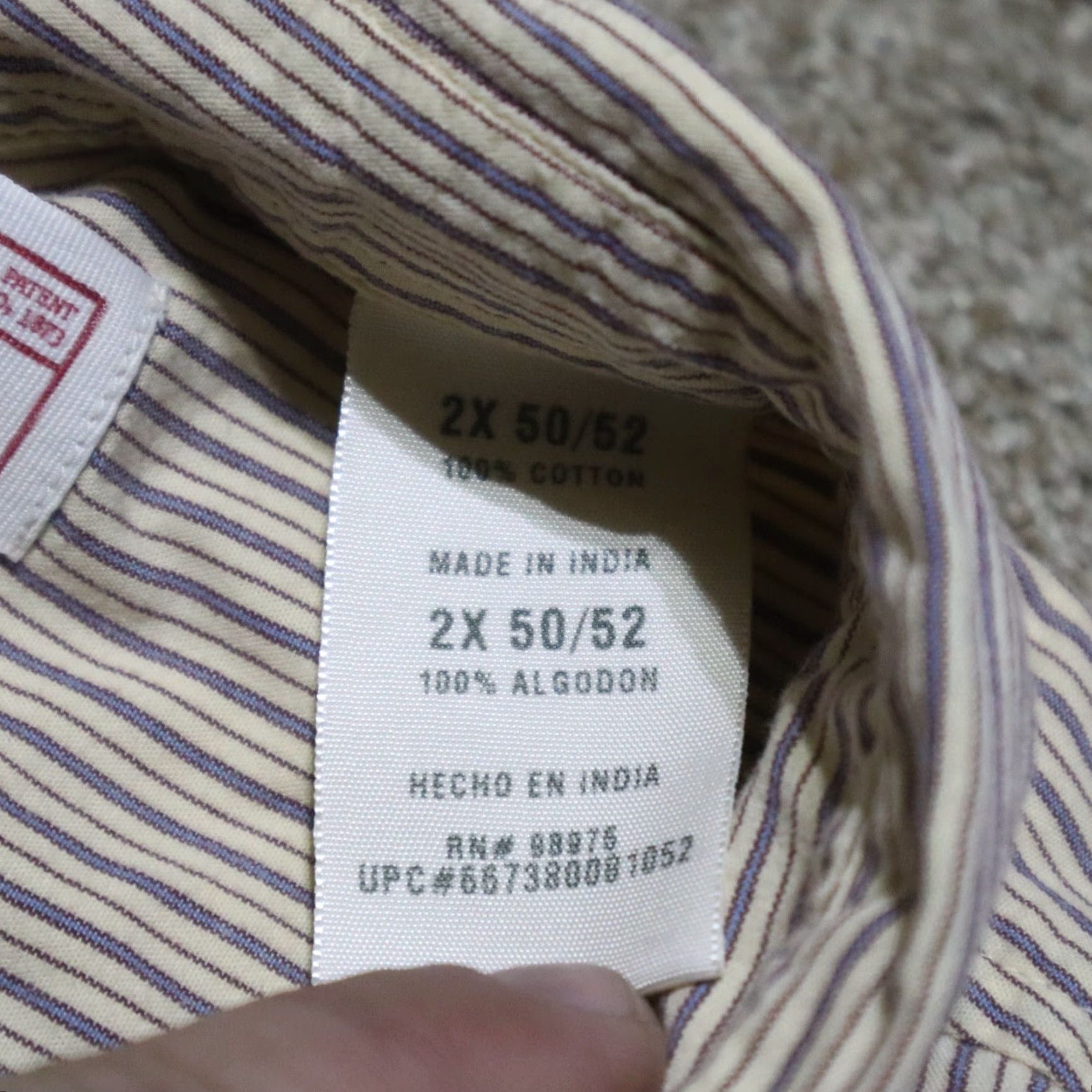 Levi's Levi's Brown Stripped Button-Up Shirt Long Sleeve Adult Mens 2X Cotton Flannel Plaid 50/52 Big & Tall Shirt Mens Brown 2X Size US XXL / EU 58 / 5 - 4 Thumbnail