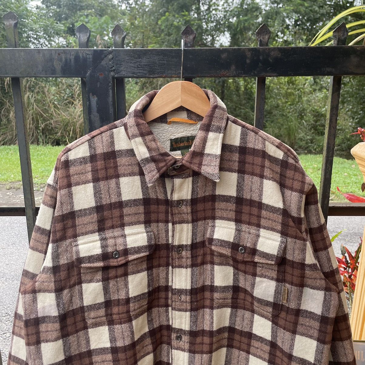Timberland × Vintage 🔥Timberland Double Pocket Wool Sherpa Heavy Coat Jacket Size US XL / EU 56 / 4 - 4 Thumbnail