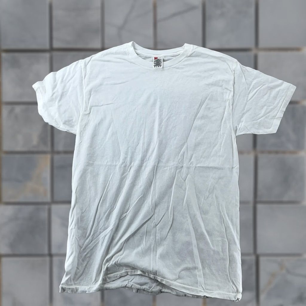 Hanes VINTAGE Hanes Blank White T-Shirt Mens S/M Crewneck Short Sleeve Plain Tee Basic Size US S / EU 44-46 / 1 - 1 Thumbnail