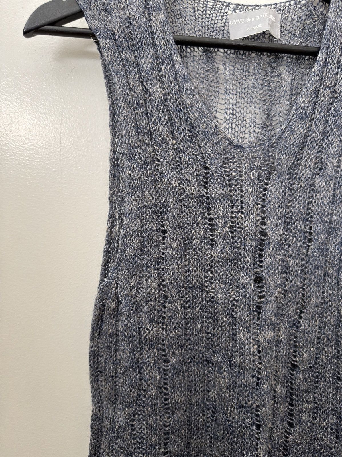 Comme des Garcons Homme AD1998 Loose-Knit Vest Size US M / EU 48-50 / 2 - 3 Thumbnail