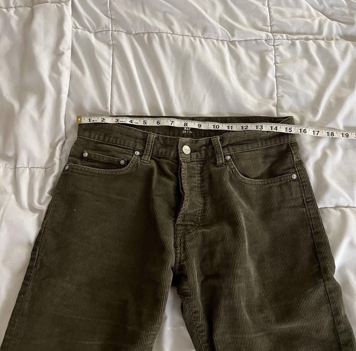 Carhartt WIP Olive Corduroy Denim Pants