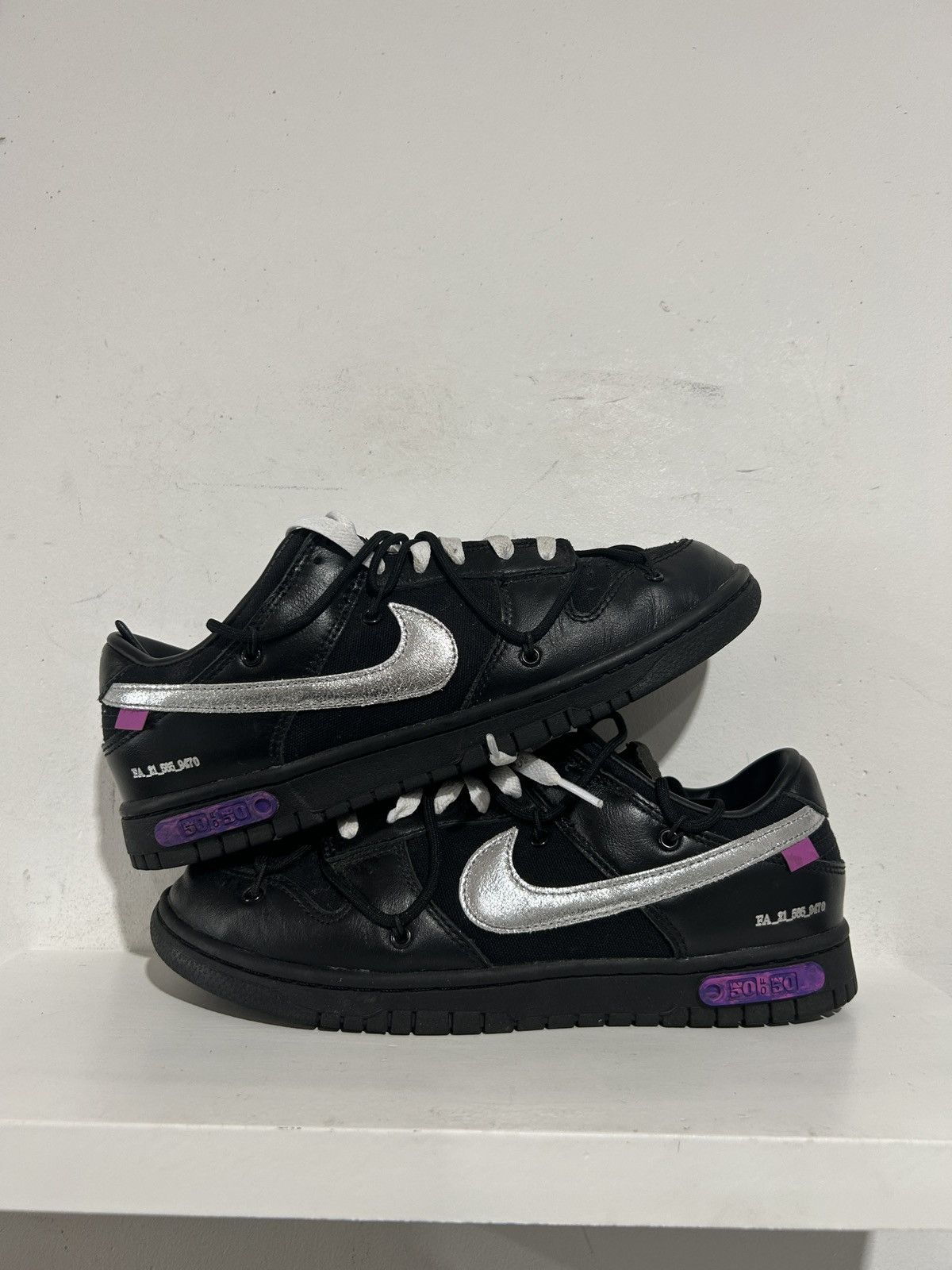 Nike NIKE DUNK LOW OFF-WHITE LOT 50 SIZE 8.5 PREOWNED Size US 8.5 / EU 41-42 - 1 Thumbnail