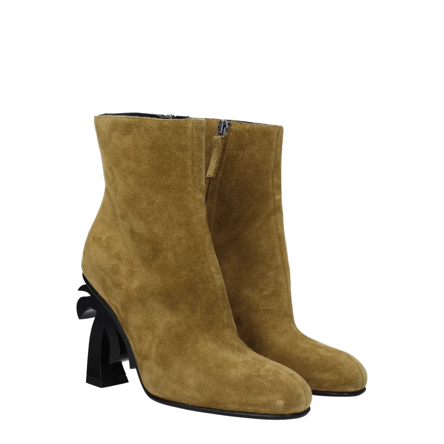 Palm Angels ob1o1e1124 Suede Ankle Boots in Brown Size US 5 / IT 35 - 2 Thumbnail