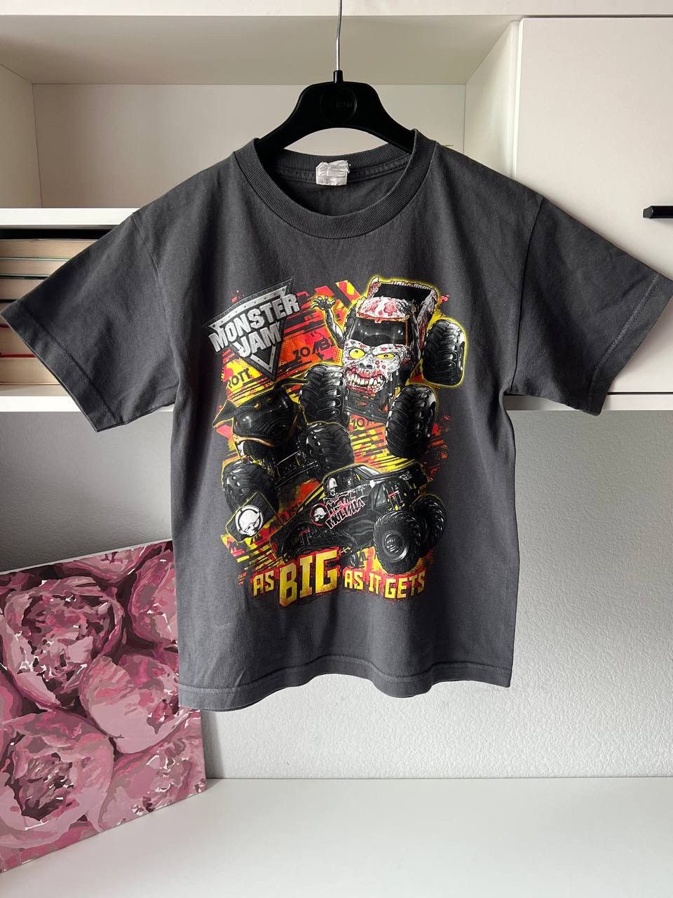 Japanese Brand × Vintage VTG 💥RARE💥 Monster Jam Tee Zombie Metal Mulisha Full Printed Size US S / EU 44-46 / 1 - 2 Thumbnail