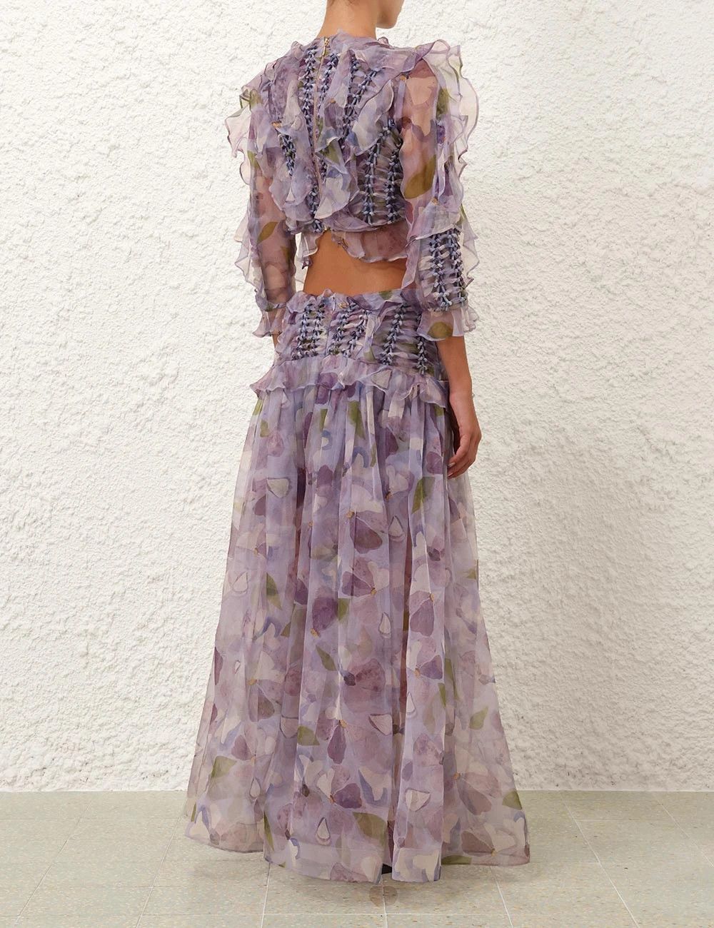 Zimmermann oc11z0226 Dawning Braided Bodice Crop Top In Multicolor Size XS / US 0-2 / IT 36-38 - 4 Thumbnail