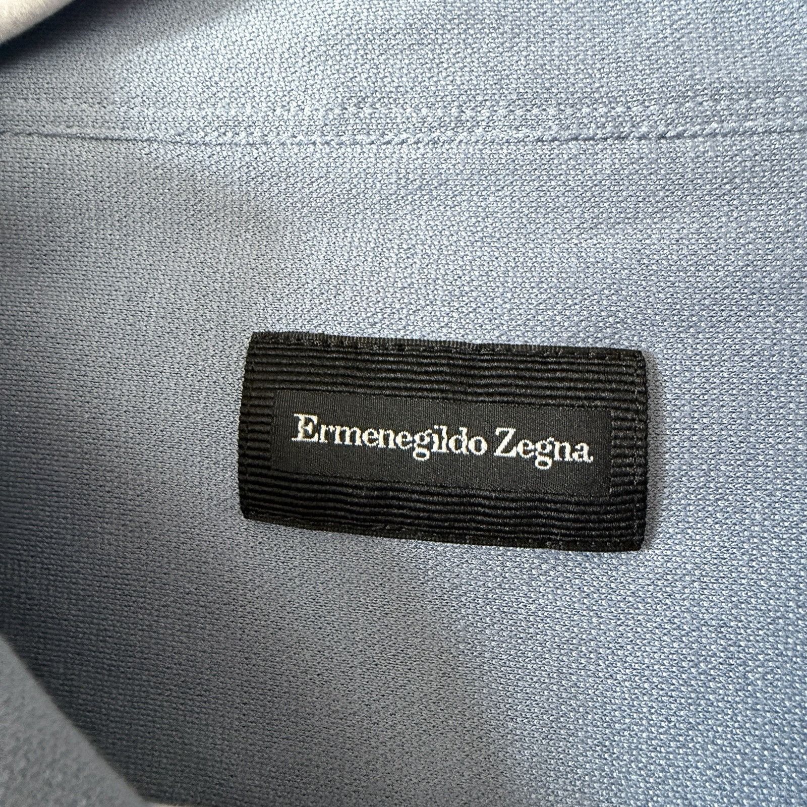 Ermenegildo Zegna NWT ZEGNA SHIRT MENS BLUE BUTTON DOWN SZ 3XL 100% Authentic Size US XXL / EU 58 / 5 - 2 Thumbnail