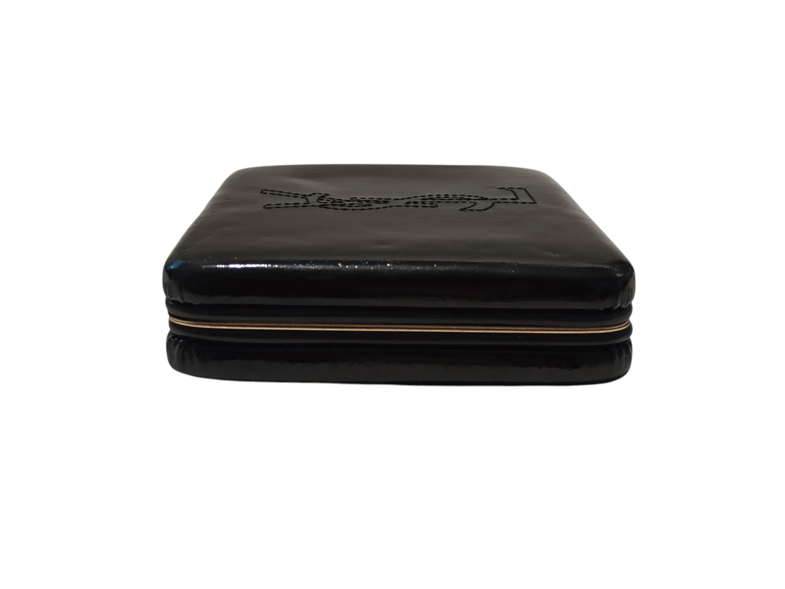 Yves Saint Laurent YSL Vintage Women’s Patent Leather Clutch / Makeup Case Size ONE SIZE - 4 Thumbnail