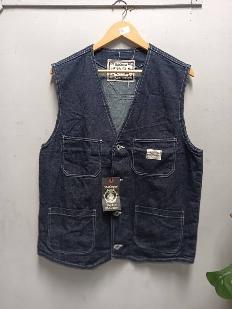 If Six Was Nine × Japanese Brand Nos bull original motor gear denim vest Size US M / EU 48-50 / 2 - 1 Thumbnail