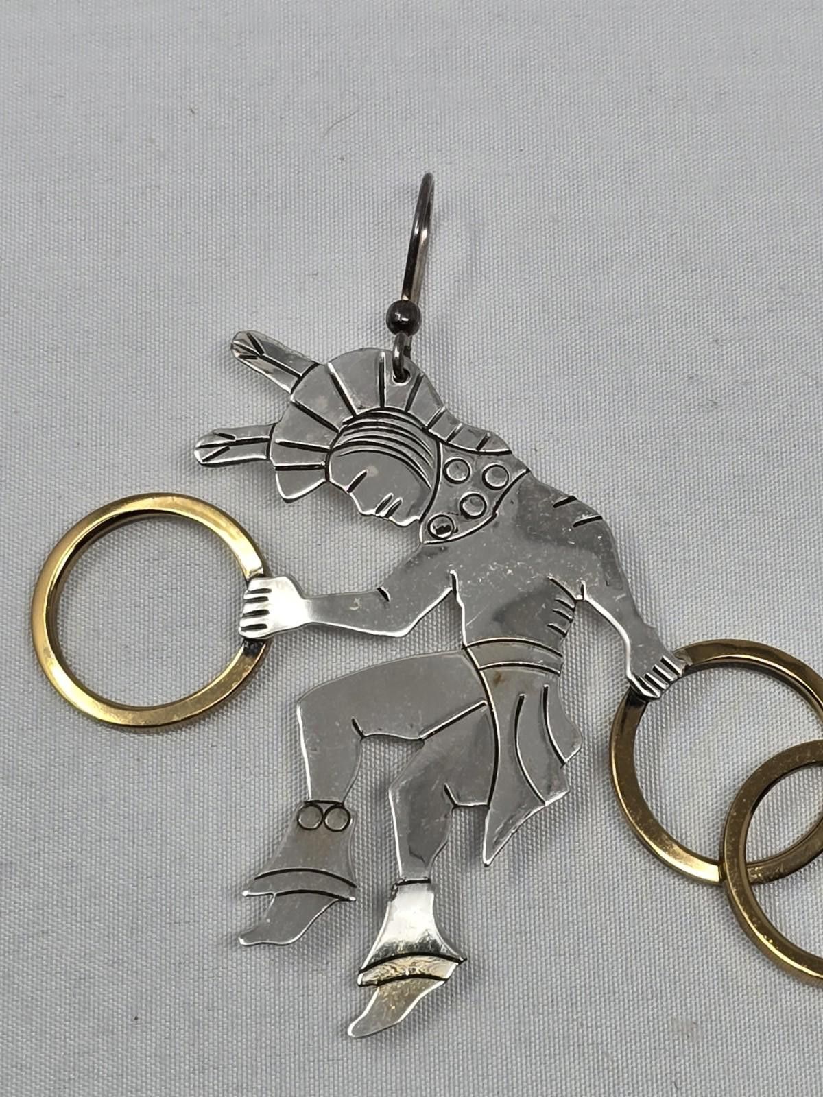 Other Vintage Silver Cloud Sterling Silver Navajo Dancer Earrings Size ONE SIZE - 6 Thumbnail